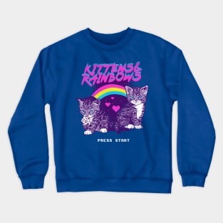 Kittens & Rainbows Crewneck Sweatshirt